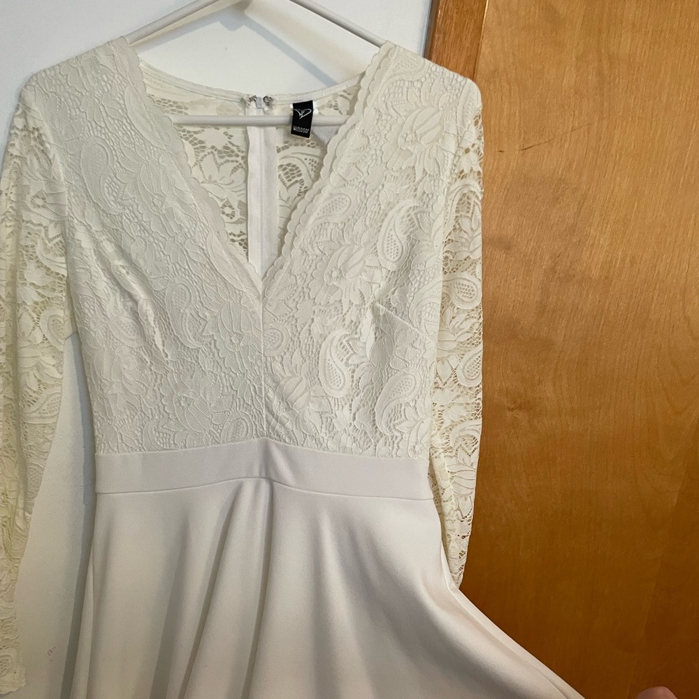 Short white dress